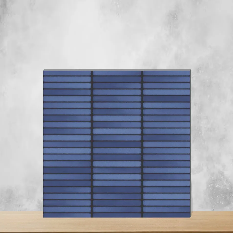 Vitrified Kitkat Blue Matt Square Tiles TL-3444-D (12x12 inch | 9.5 mm)