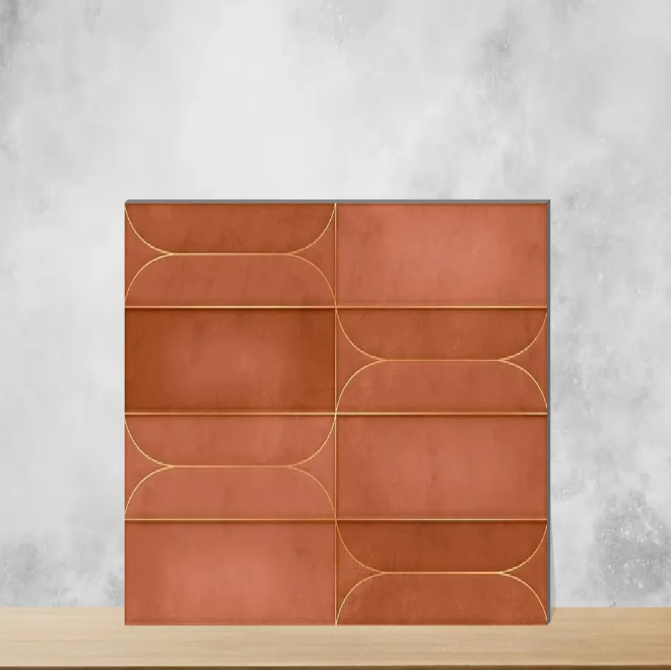 Ceramic Splendore Golden Arch Cotto Matt Rectangular Tiles TL-1373-D (24x12 inch | 9 mm)