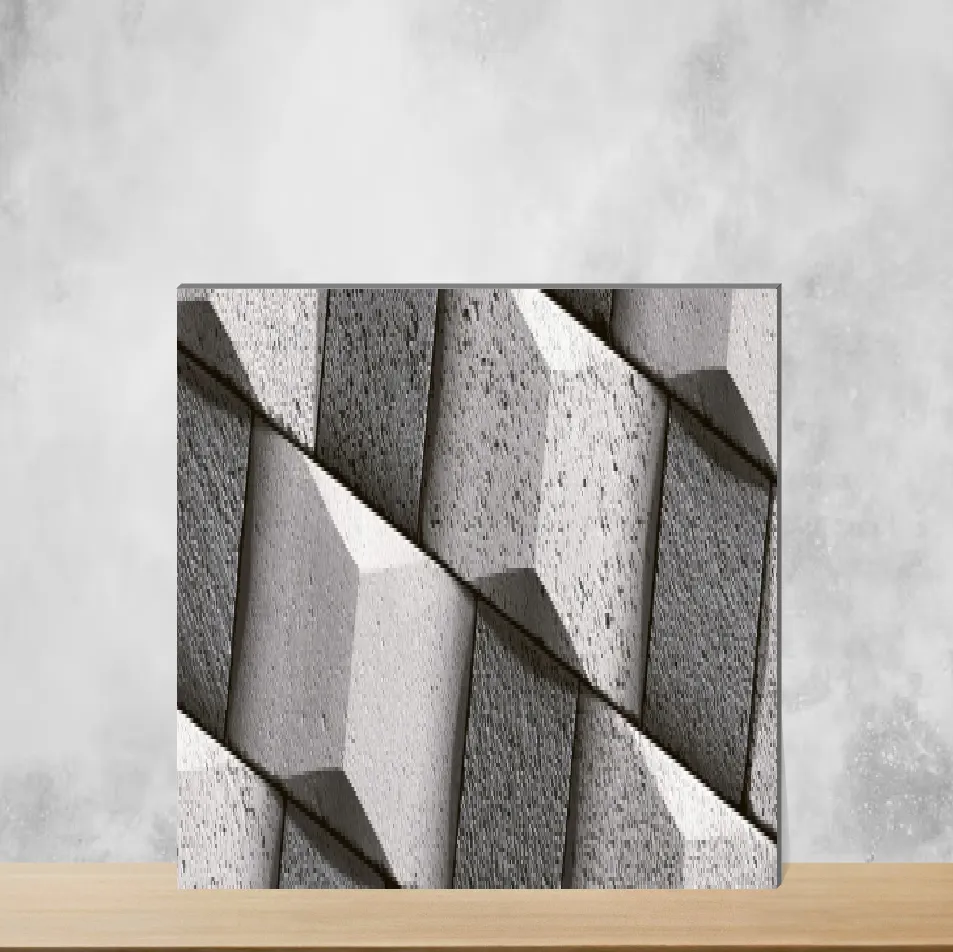 Ceramic Cement Look Glossy Rectangular Tiles TL-1395 (18x12 inch | 7 mm)