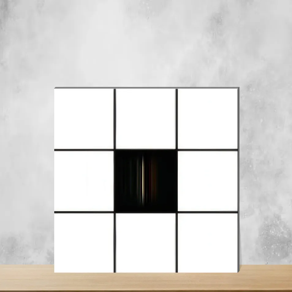 Ceramic Chess Chequered Moroccans Matt Square Tiles TL-1427 (12x12 inch | 9 mm)