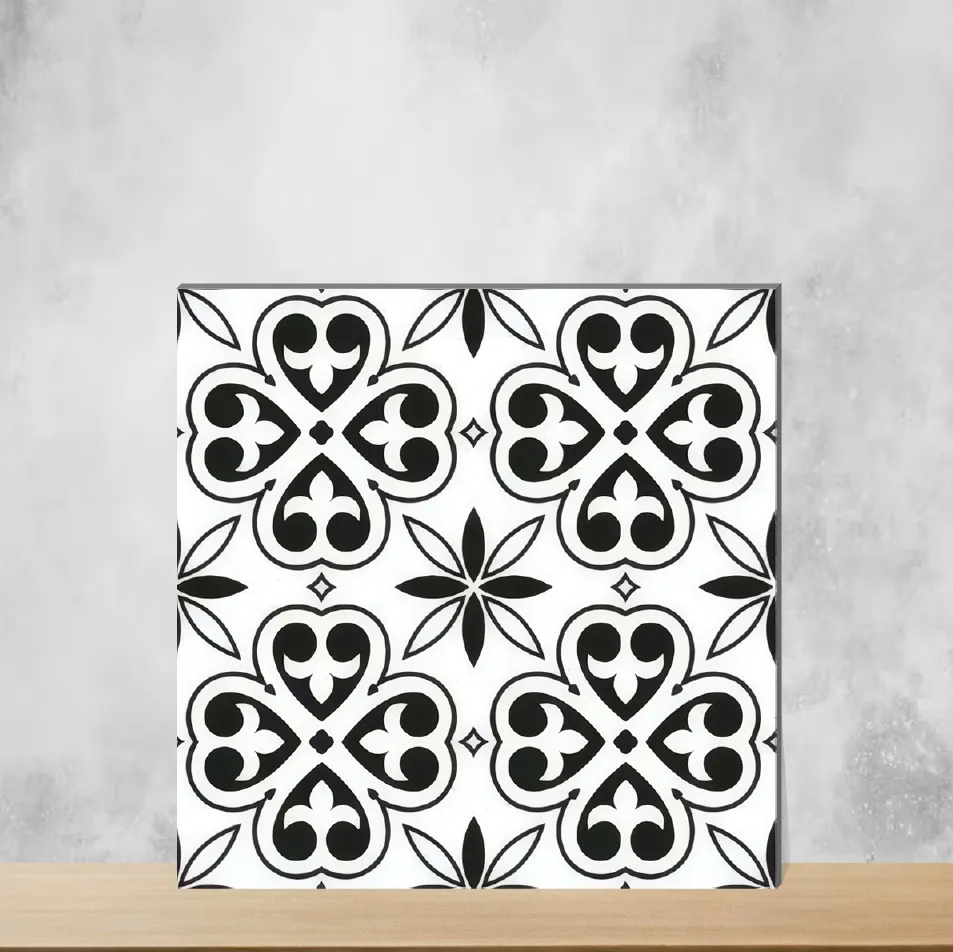 Vitrified Zellige Medina Eclipse Moroccans Matt Square Tiles TL-1490 (12x12 inch | 9 mm)