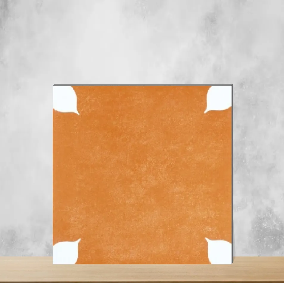 Ceramic Petal Yellow Tropical Florals Matt Square Tiles TL-3027-E (12x12 inch | 9 mm)