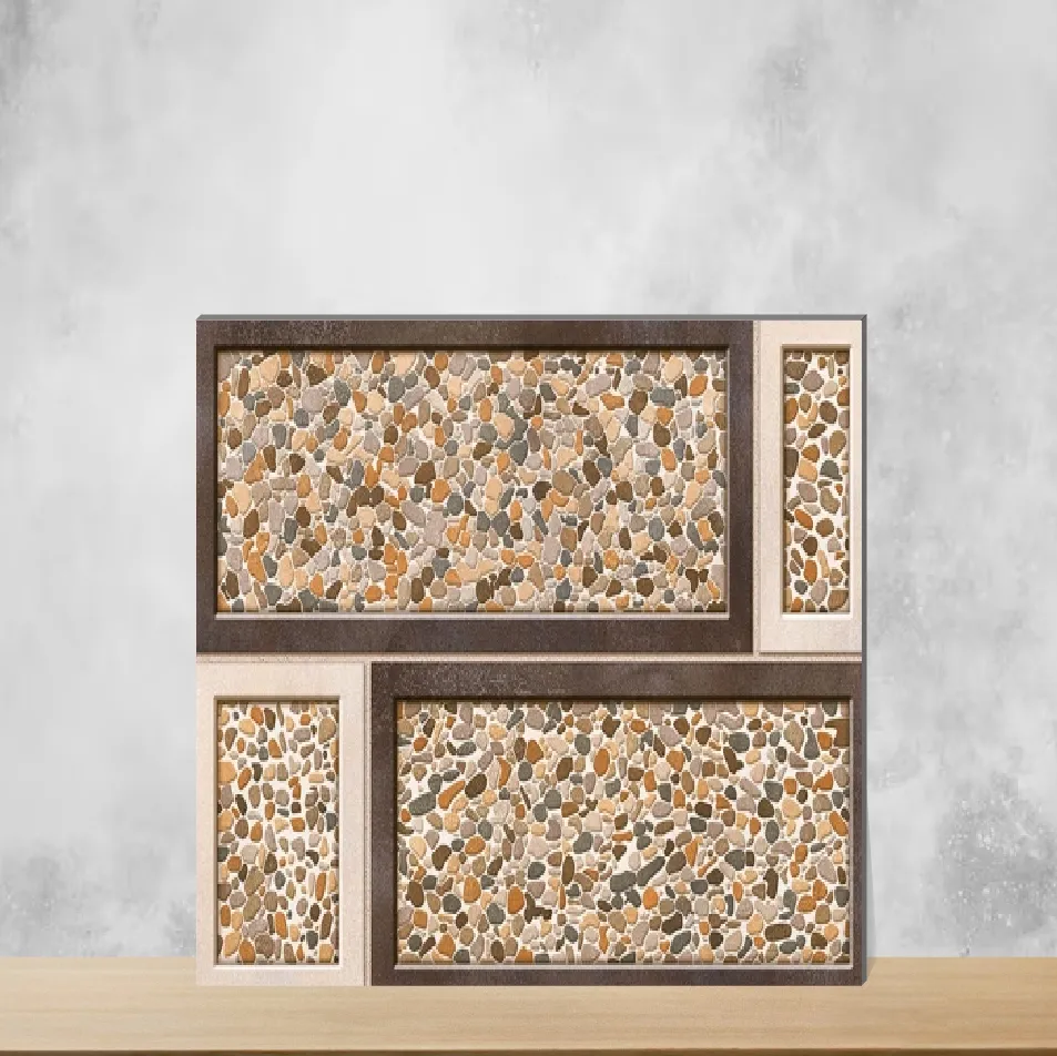 Ceramic Marbles & Stones Glossy Rectangular Tiles TL-1535 (18x12 inch | 7 mm)