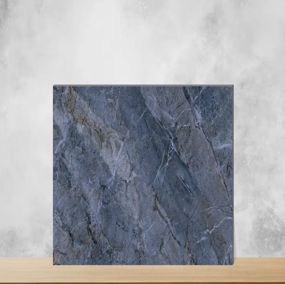 Ceramic Bronze Dark Marbles & Stones Glossy Rectangular Tiles TL-1696-B (18x12 inch | 7 mm)