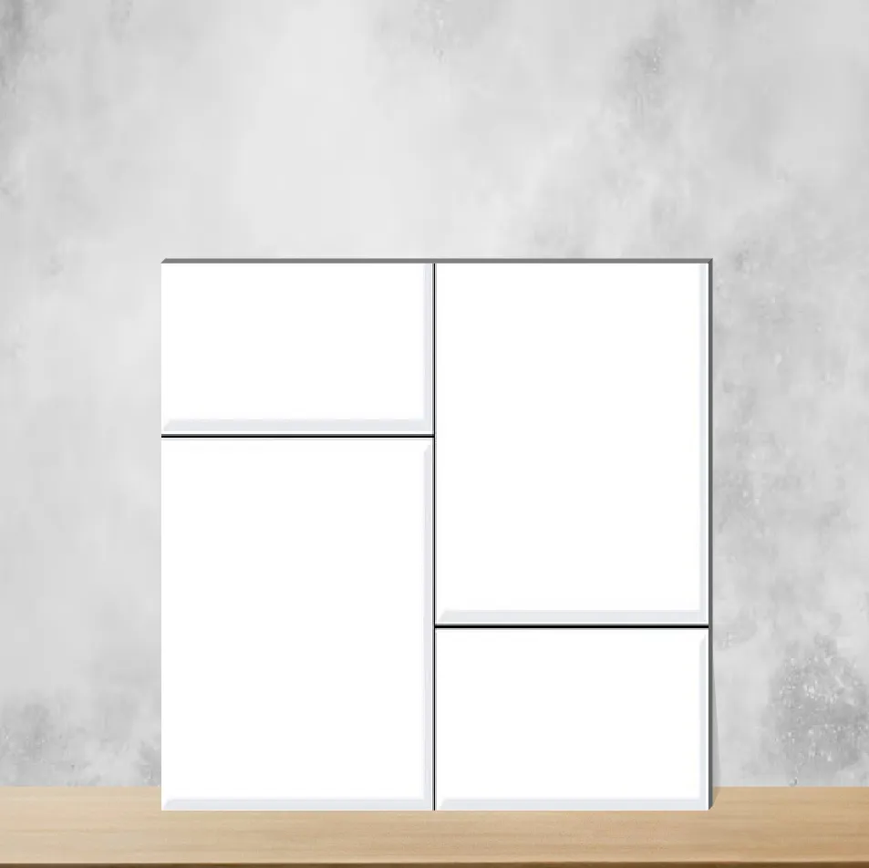 Cotton White Light Highlighter Tiles Rectangular Tiles TL-1790-D (18x12 inch | 6 mm)