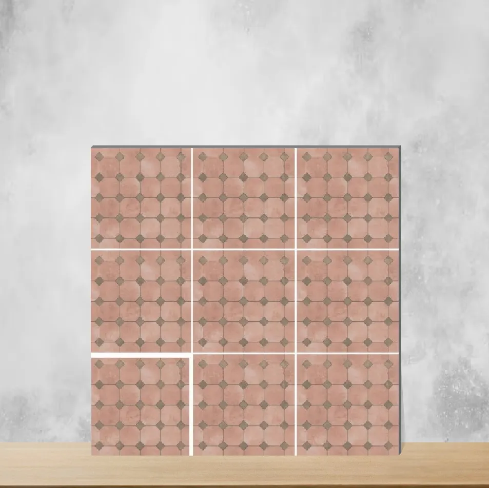 Vitrified Hazel Mosaic Moroccans Matt Square Tiles TL-2904-D (8x8 inch | 9 mm)