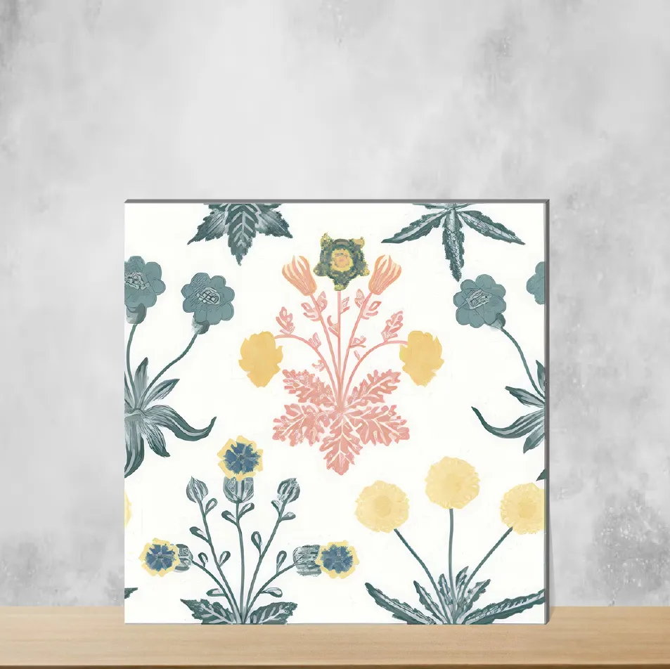 Ceramic Morissa Mint Frost Moroccans Matt Square Tiles TL-1832 (12x12 inch | 9 mm)