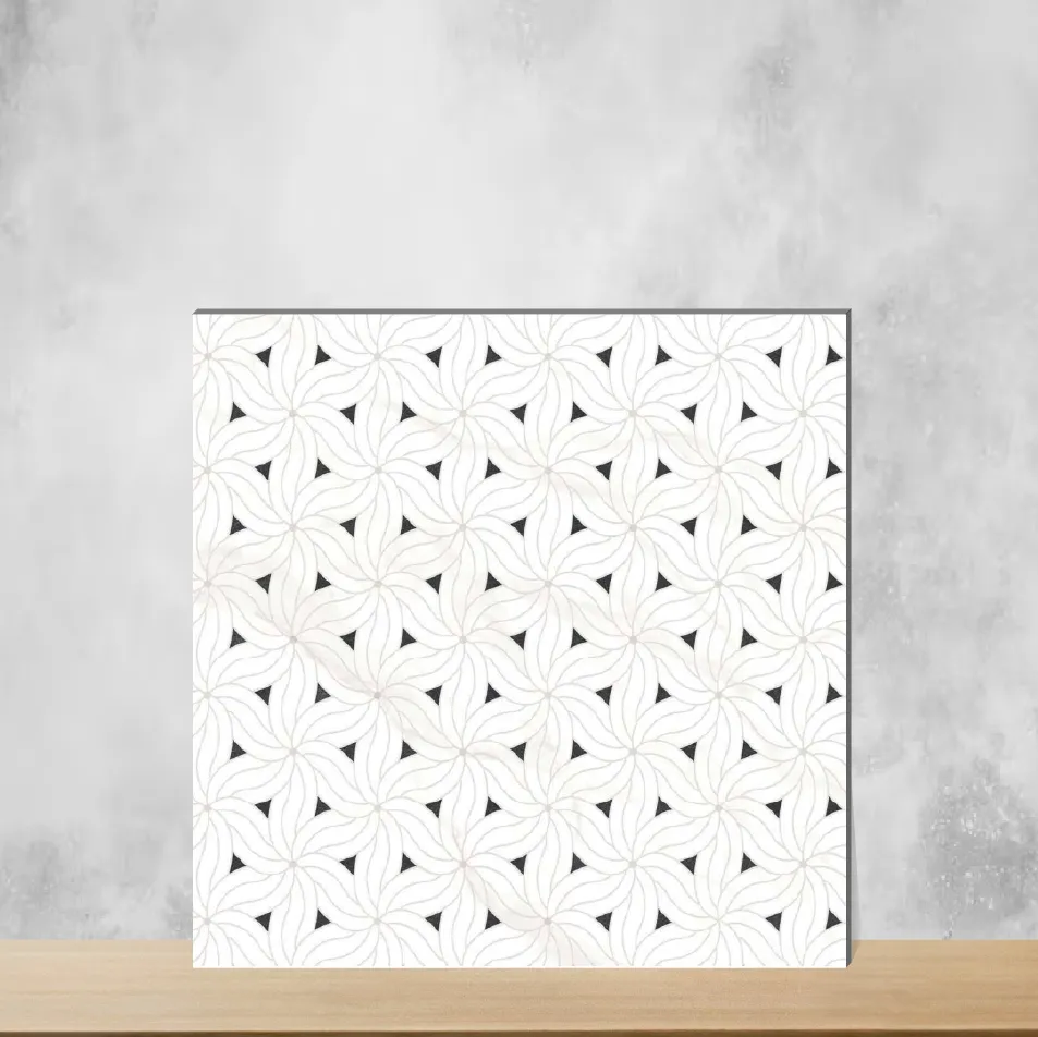 Vitrified Canis Tropical Florals Glossy Square Tiles TL-1997 (2x2 feet | 9 mm)