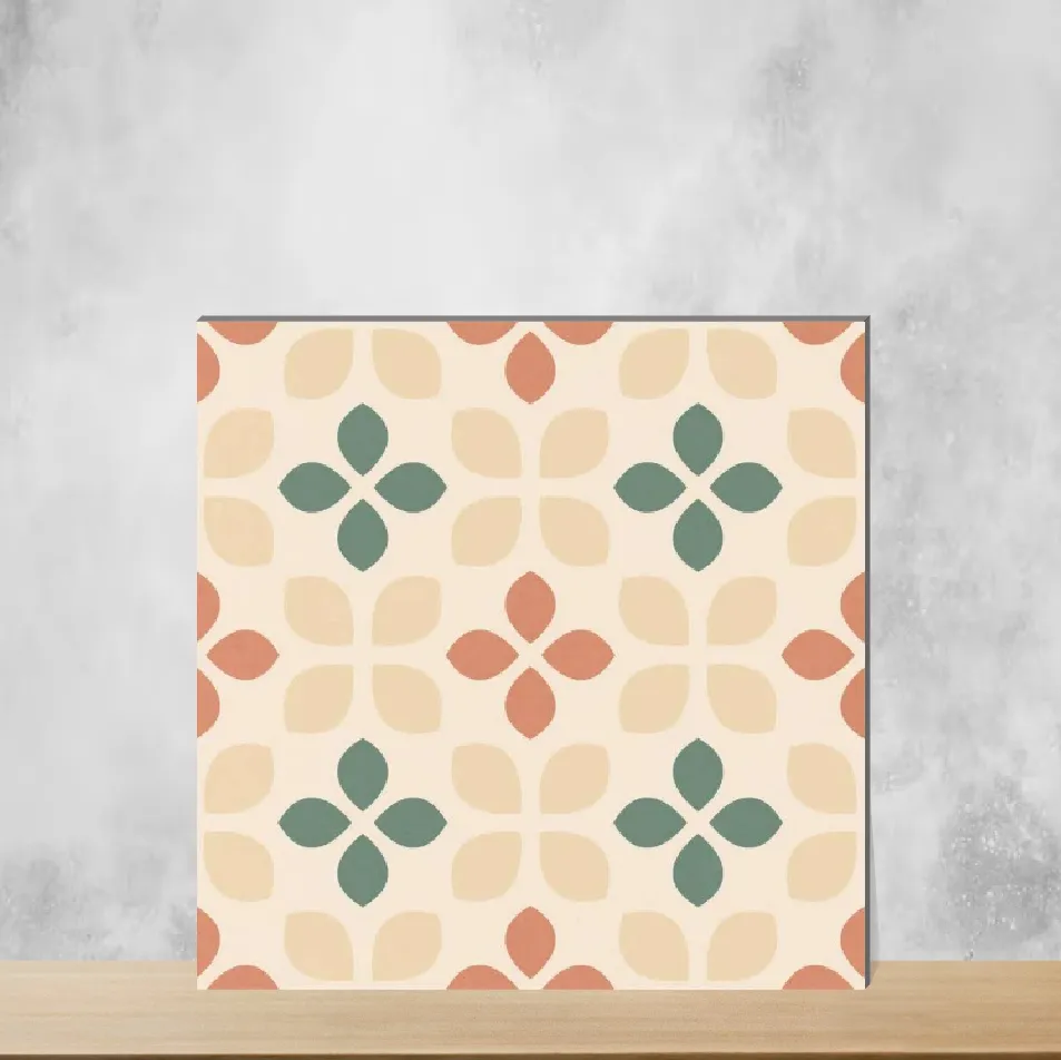 Vitrified Gombe Moroccans Matt Square Tiles TL-3015-D (8x8 inch | 9 mm)