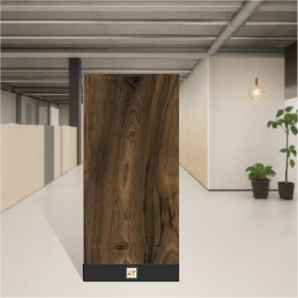 Vitrified Plank Scape African Dark Wood Wooden Effect Matt Rectangular Tiles TL-2098 (48x8 inch | 9 mm)