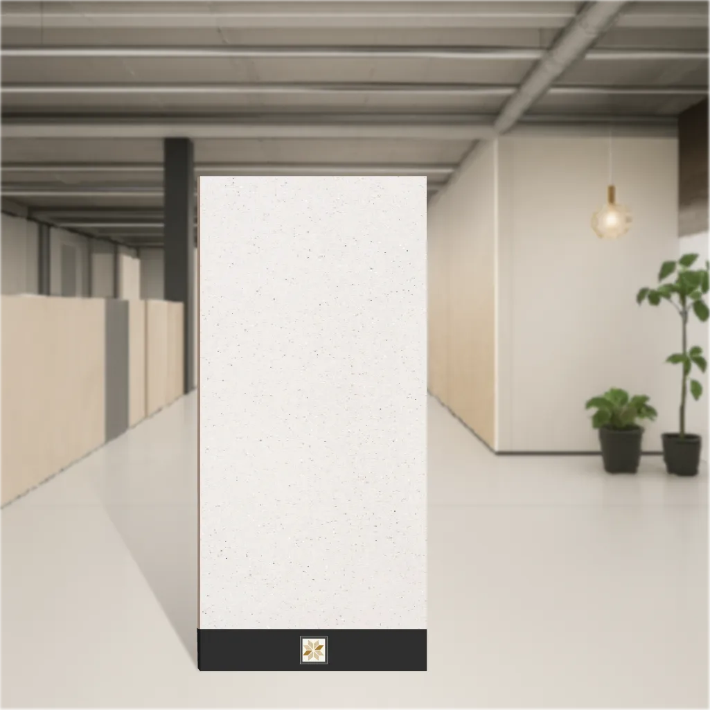 Vitrified Nexa Bianco Terrazzo Matt Rectangular Tiles TL-2158-C (8x2.7 feet | 15 mm)