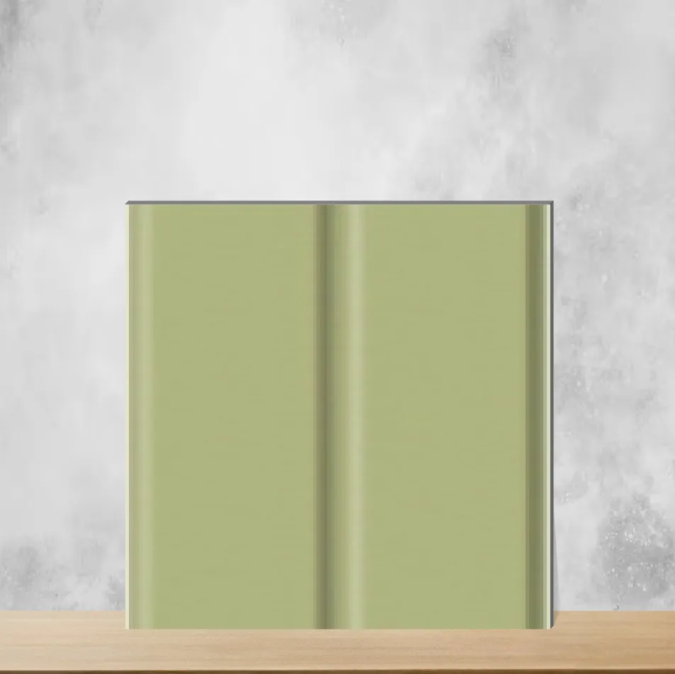 Ceramic Elegancia Parrot Green Matt Rectangular Tiles TL-2840-E (12x4 inch | 7.5 mm)