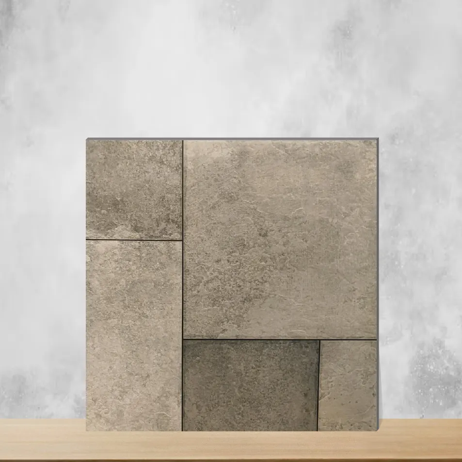 Vitrified Strada Grey Radiance Marbles & Stones Matt Square Tiles TL-2178 (2x2 feet | 12 mm)