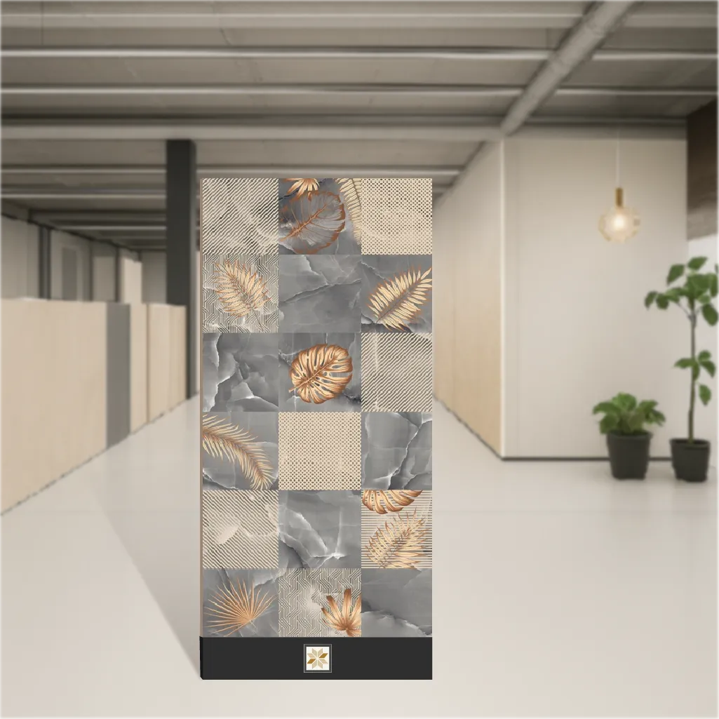 Lemsa Decor Tropical Florals Rectangular Tiles TL-2183-C (4x2 feet | 9 mm)