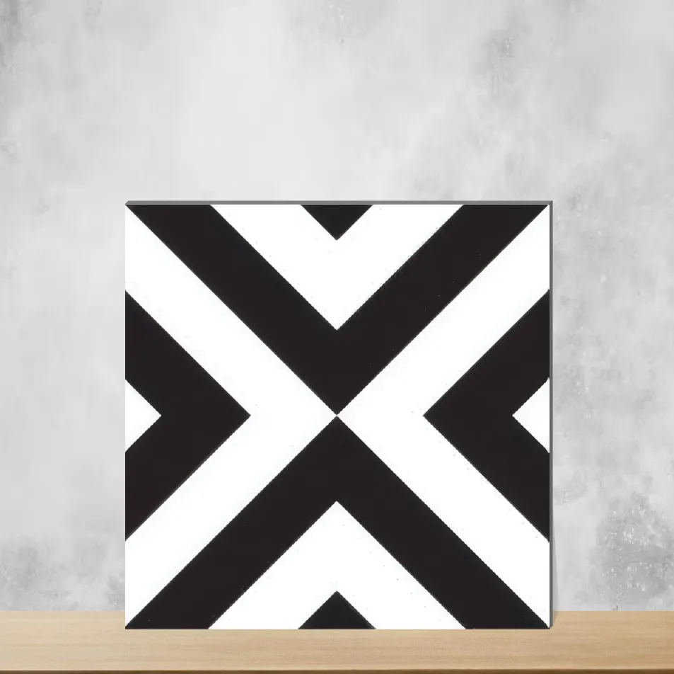 Ceramic Morissa Monochrome Box Moroccans Matt Square Tiles TL-2184 (12x12 inch | 7.5 mm)