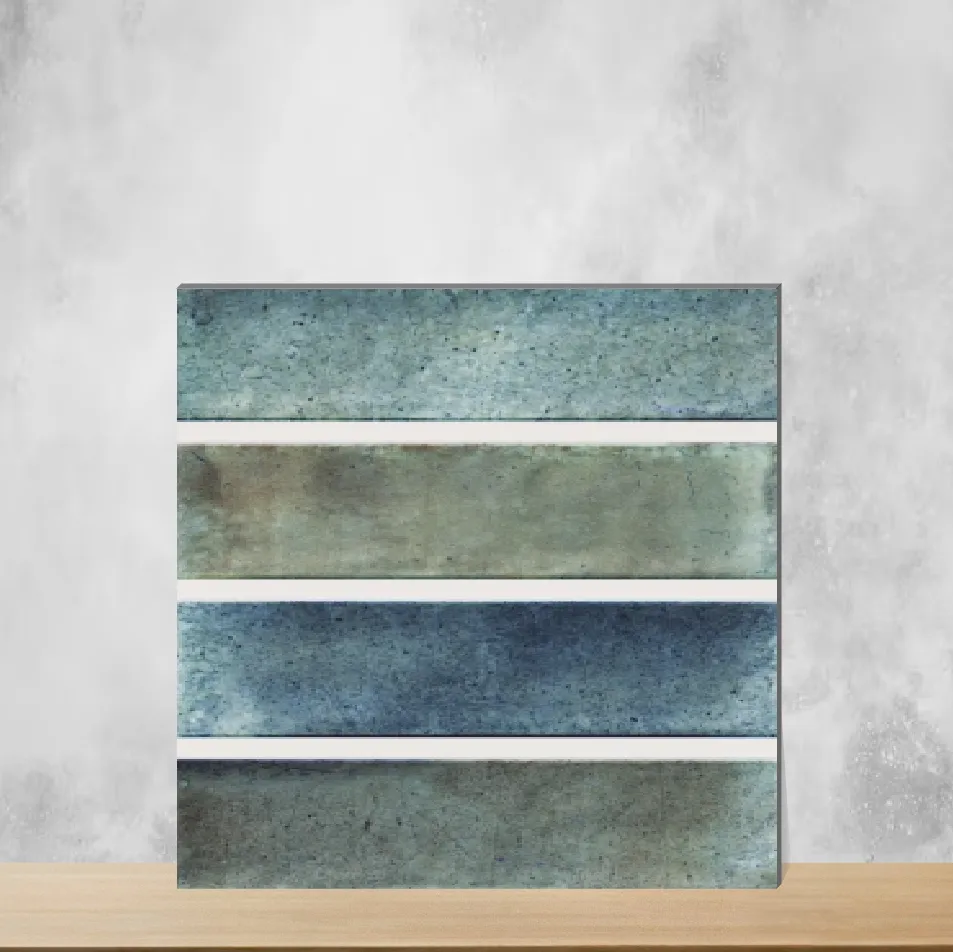 Ceramic Harbor Polar Azure Glossy Rectangular Tiles TL-2670-G (9x3 inch | 10 mm)