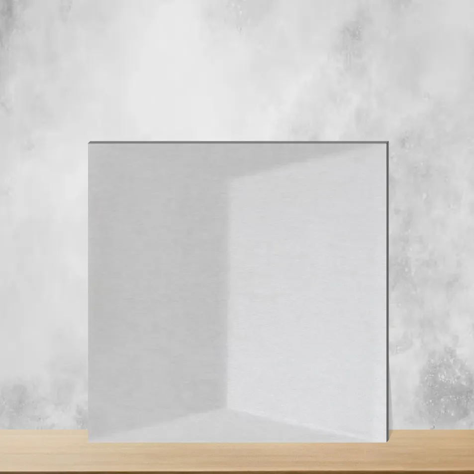 Ceramic Lucent Base Knitted Fabric Lilac Matt Rectangular Tiles TL-2892-F (12x3 inch | 6 mm)