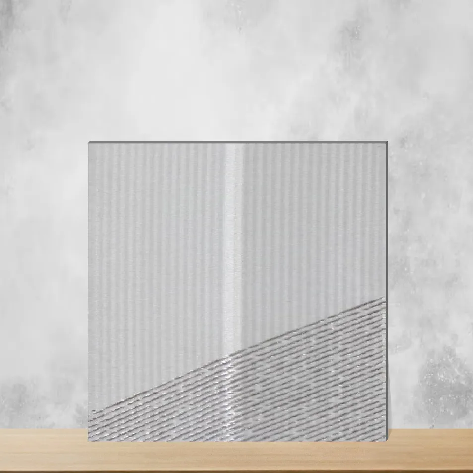 Ceramic Lucent Liner White Lilac Matt Rectangular Tiles TL-3019-D (12x3 inch | 9 mm)