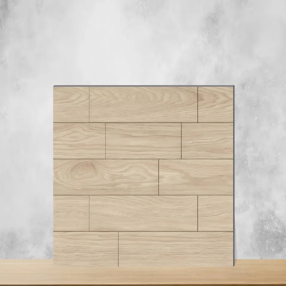 Porcelain Maple Espresso Wooden Effect Matt Square Tiles TL-225 (2x2 feet | 8 mm)