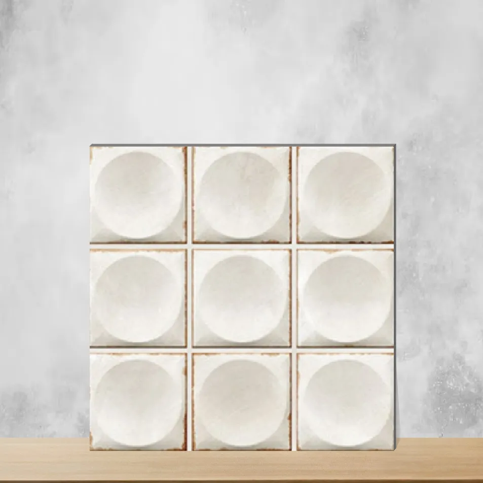 Ceramic Esfera Decor 1 Circle Satvario Verde Matt Square Tiles TL-2750-E (12x12 inch | 9 mm)