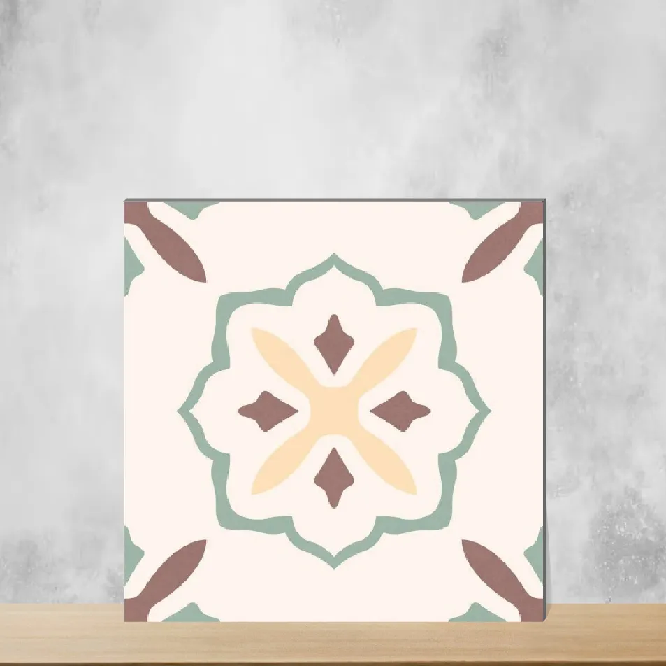 Vitrified Giza Moroccans Matt Square Tiles TL-2915-B (8x8 inch | 9 mm)