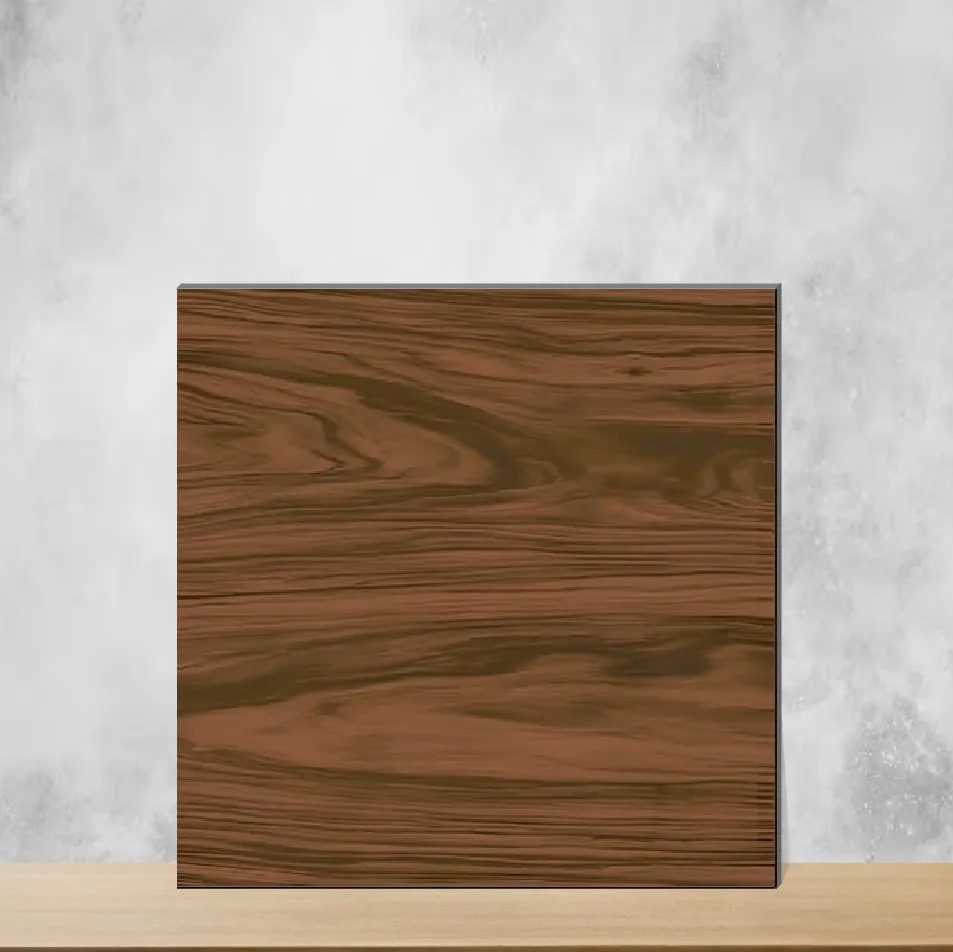 Porcelain Maple Elegant Dark Brown Wooden Effect Matt Square Tiles TL-233 (2x2 feet | 8 mm)