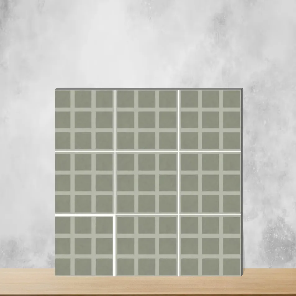 Vitrified Doric Sage Decor Moroccans Matt Square Tiles TL-2981-B (8x8 inch | 9 mm)