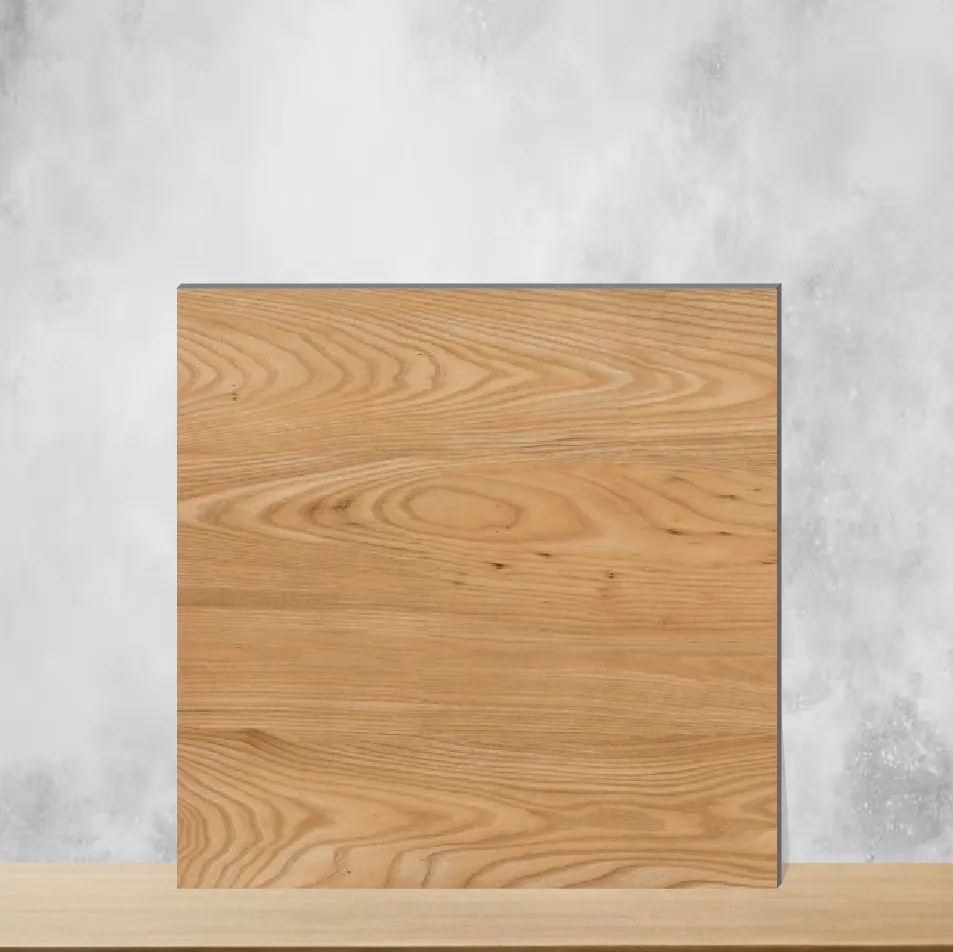 Porcelain Brown Beaver Wooden Effect Matt Square Tiles TL-2426 (2x2 feet | 9 mm)