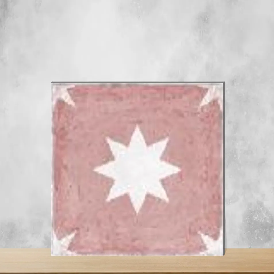 Ceramic Base & Bloom Decor Thunder Pink Matt Square Tiles TL-2806-B (8x8 inch | 10 mm)