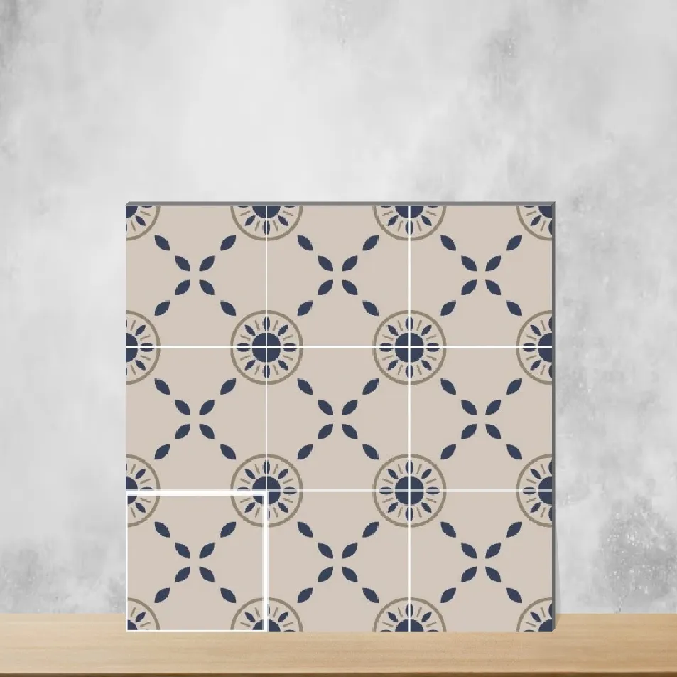 Vitrified Molise Moroccans Matt Square Tiles TL-2469 (8x8 inch | 9 mm)