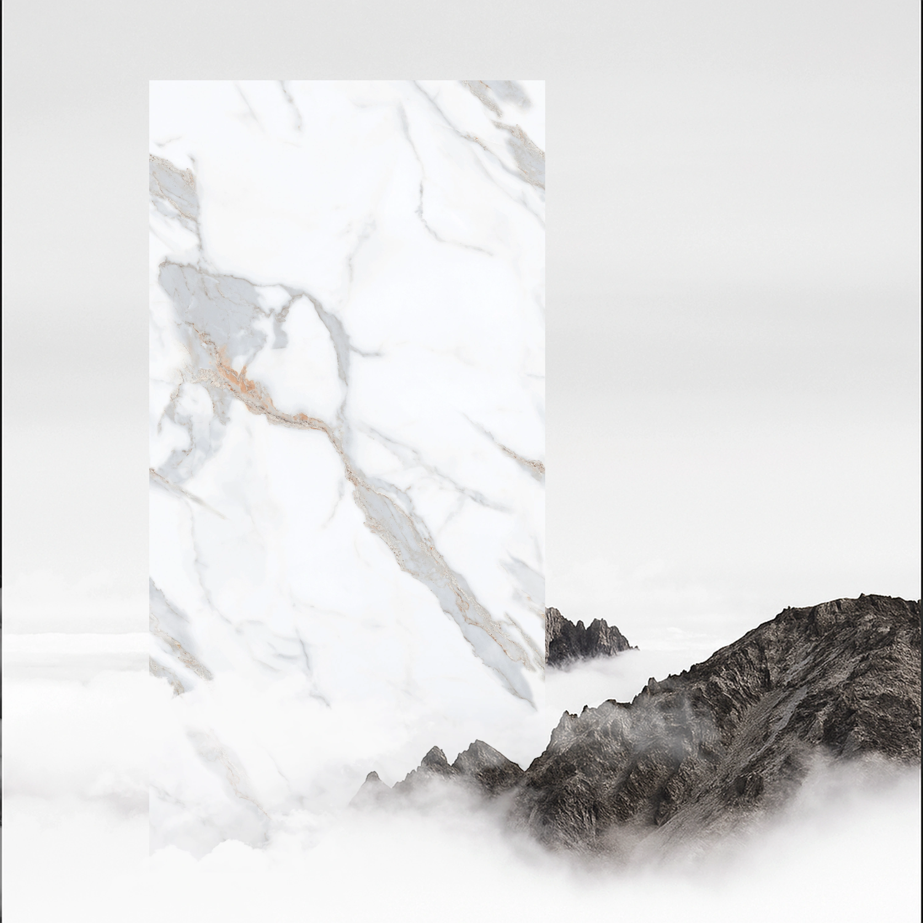 Highnote Blue Endless Matching Glossy Rectangular Tiles TL-2476 (4x2 feet | 9 mm)