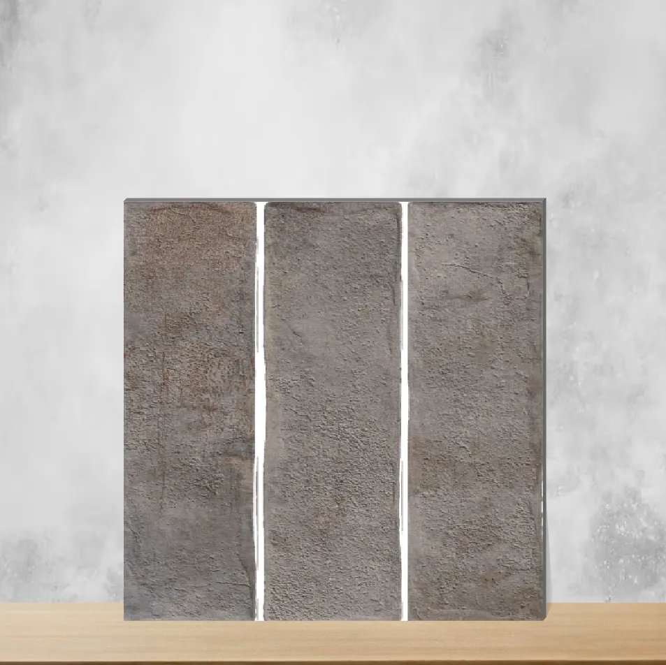 Ceramic Relic Graphite Slate Matt Rectangular Tiles TL-2684-C (12x3 inch | 10 mm)