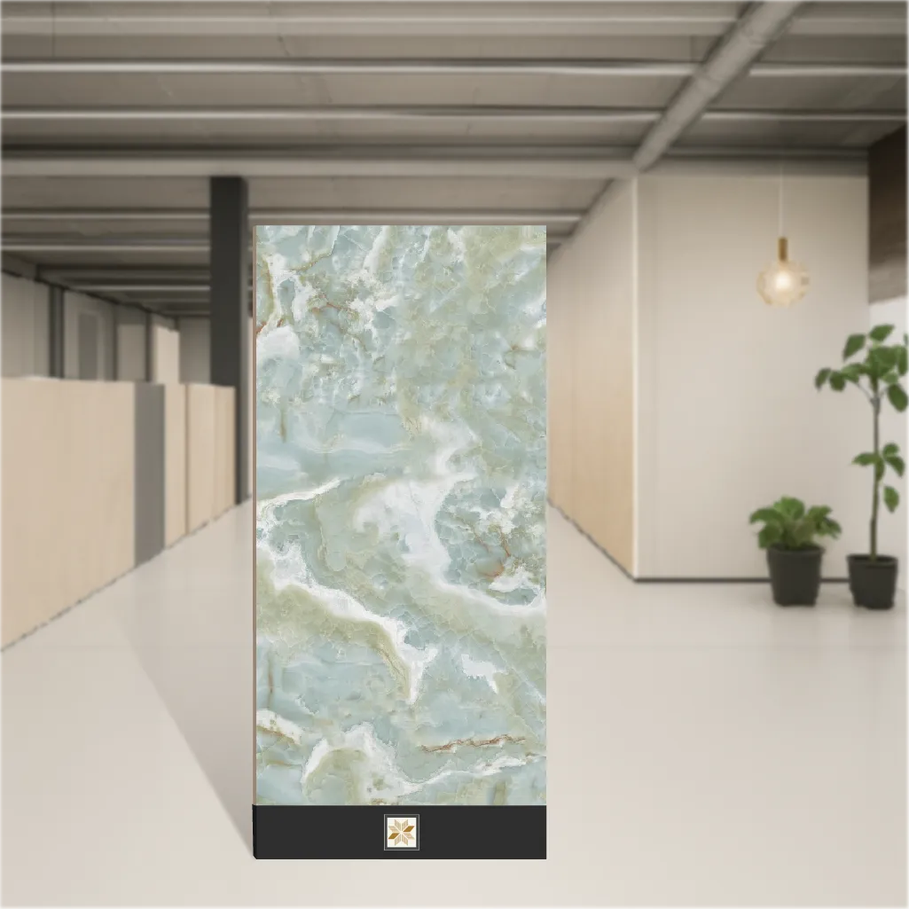 Vitrified Natural Strom Marbles & Stones Glossy Rectangular Tiles TL-2625 (4x2 feet | 9 mm)