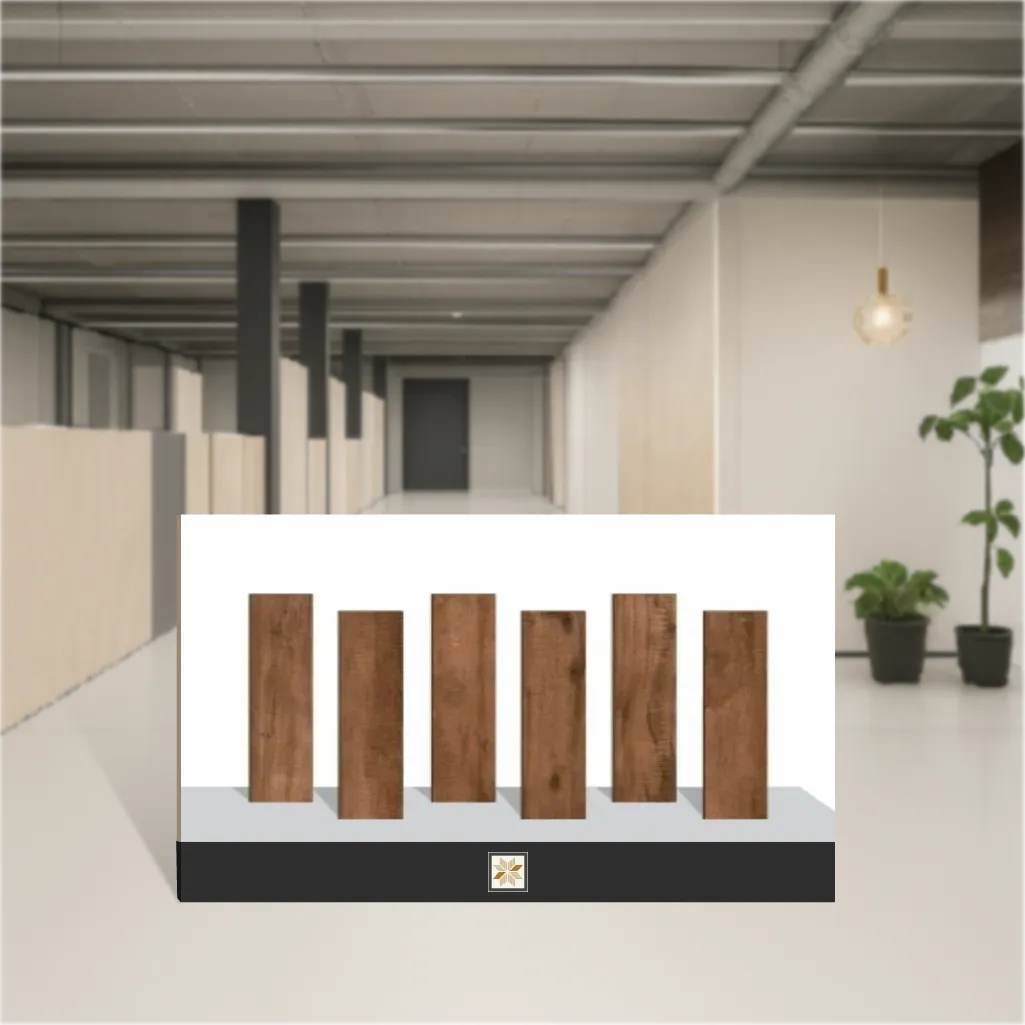 Royal Wooden Brown Rectangular Tiles TL-264 (48x8 inch | 9 mm)