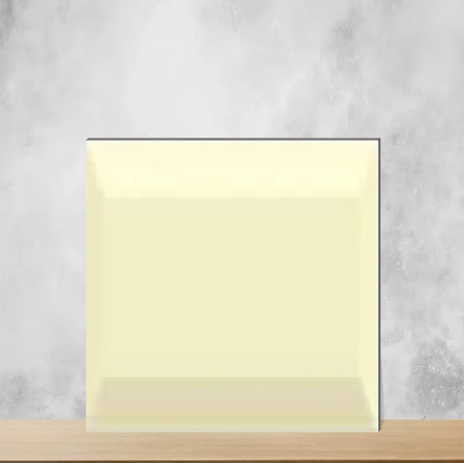 Ceramic El Clasico Bevelled Almond Mist Glossy Rectangular Tiles TL-2958-B (12x4 inch | 7.5 mm)