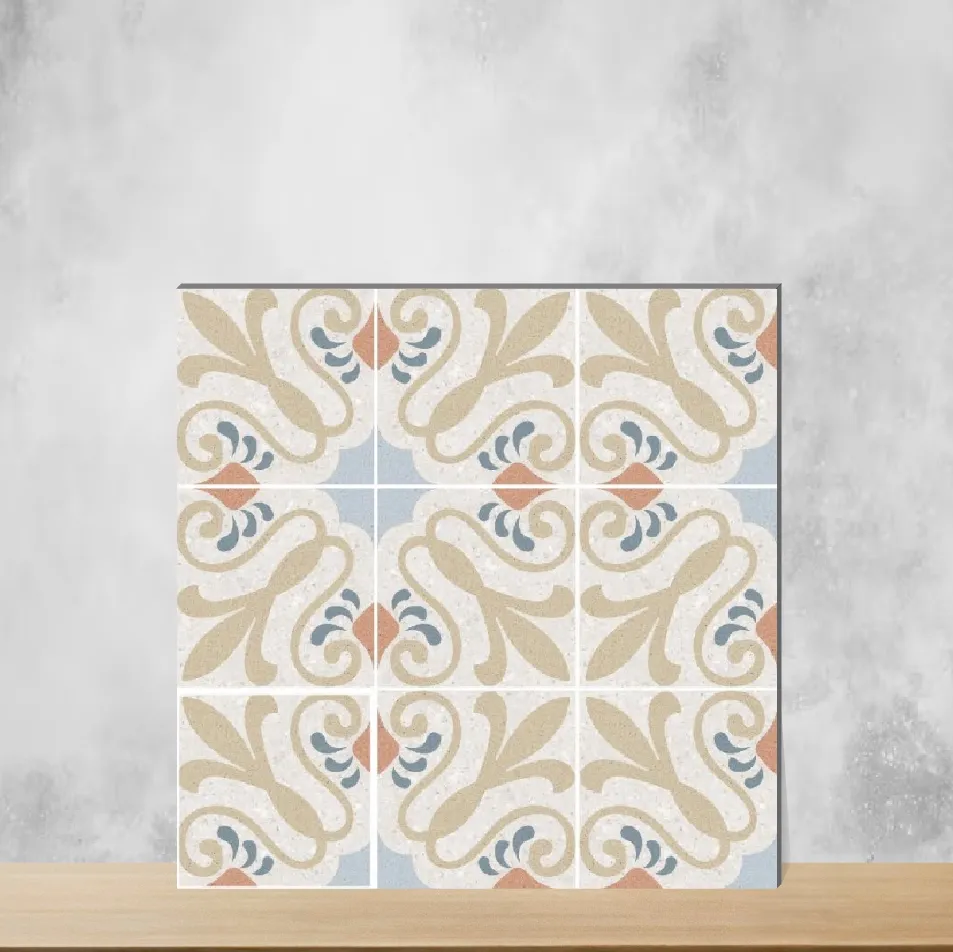 Vitrified Omega Decor Moroccans Matt Square Tiles TL-2821-B (8x8 inch | 9 mm)