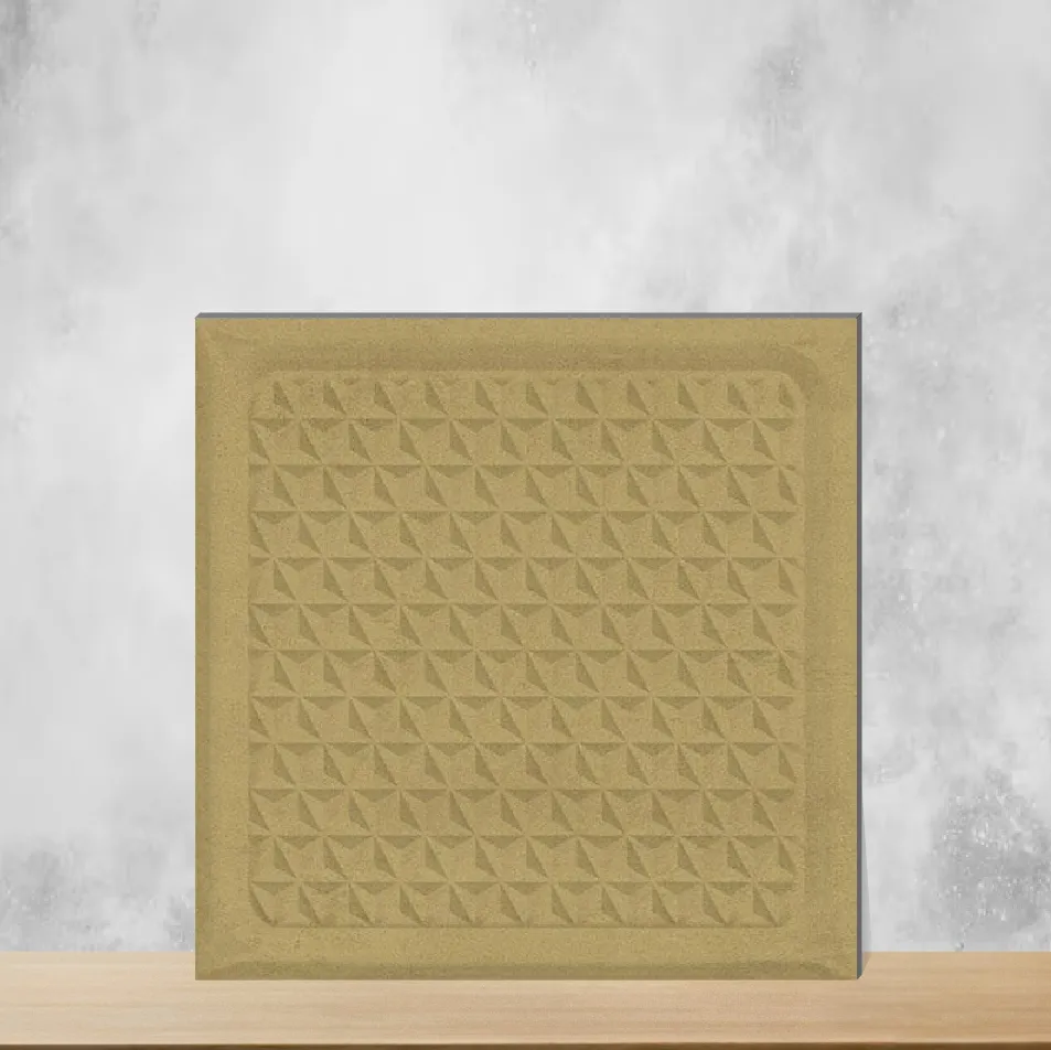 Ceramic Khakhi 05 Glossy Square Tiles TL-2753-F (8x8 inch | 10 mm)