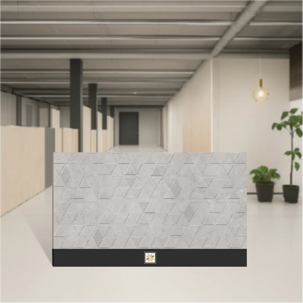 Vitrified Marmi Soft Grey Decor Highlighter Tiles Matt Rectangular Tiles TL-2854-F (4x2 feet | 9 mm)