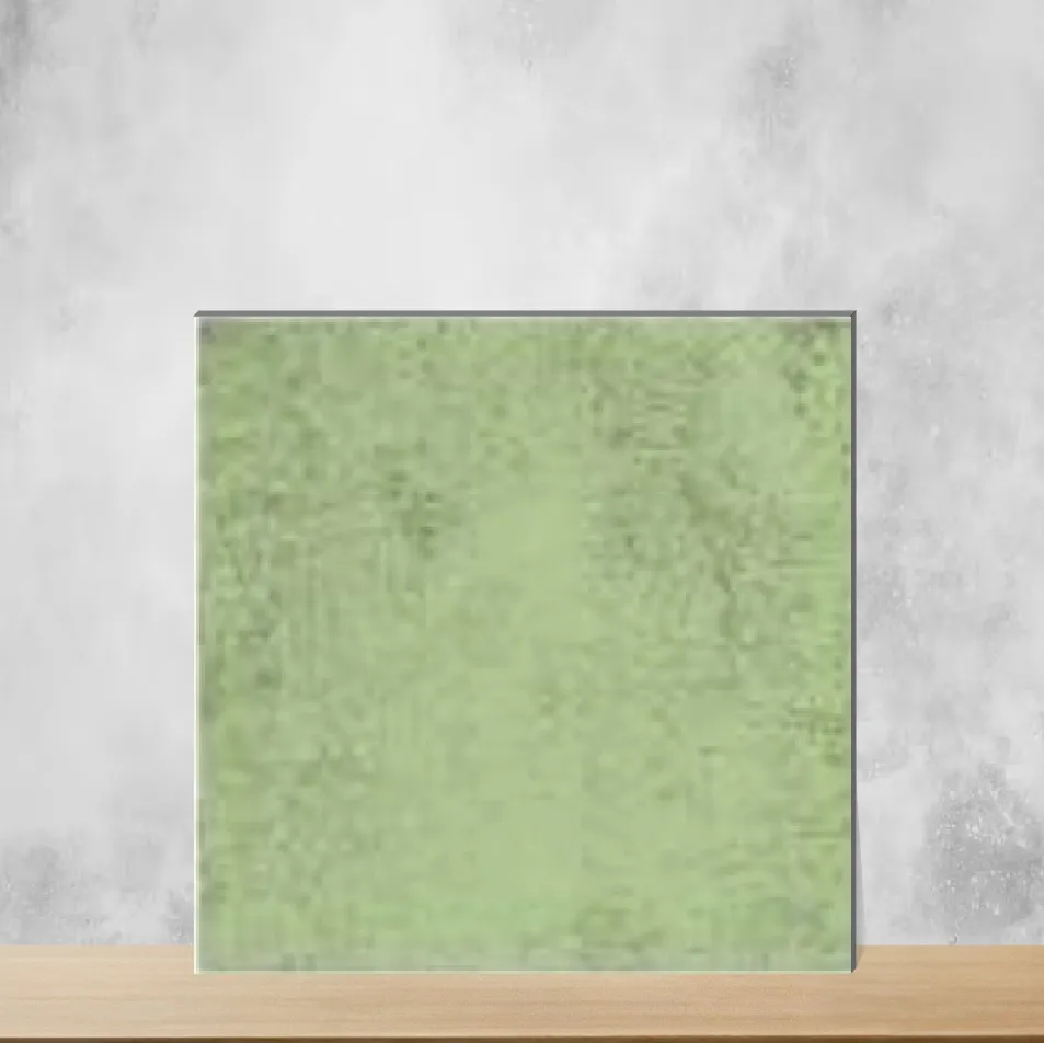 Ceramic Basaltico Base Magmacarta Green Matt Square Tiles TL-3094-F (8x8 inch | 10 mm)