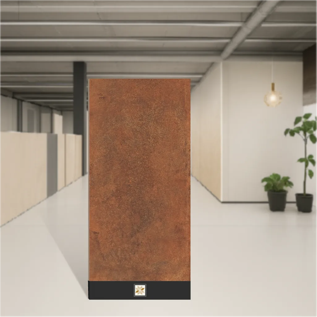Vitrified Inferno Rust Cement Look Matt Rectangular Tiles TL-2914-F (4x2 feet | 9 mm)