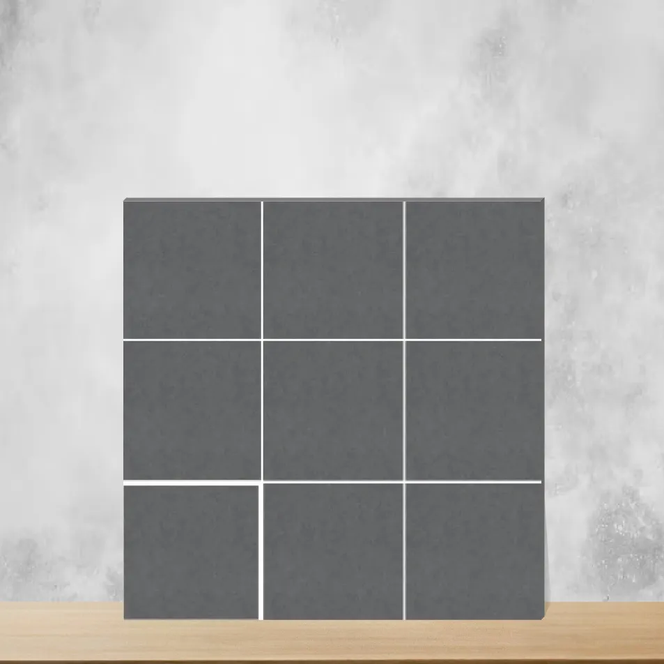 Vitrified Doric Grey Matt Square Tiles TL-3080-C (8x8 inch | 9 mm)