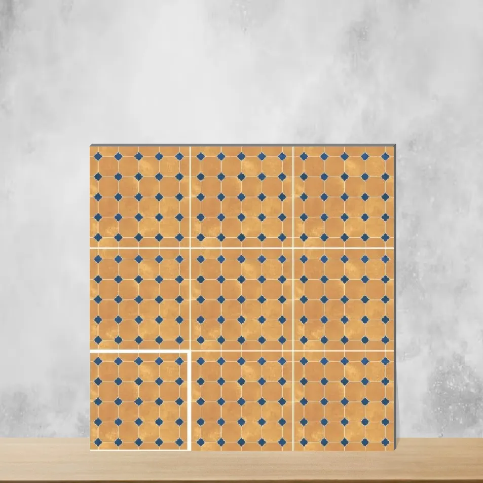 Vitrified Honey Mosaic Moroccans Matt Square Tiles TL-2904-C (8x8 inch | 9 mm)