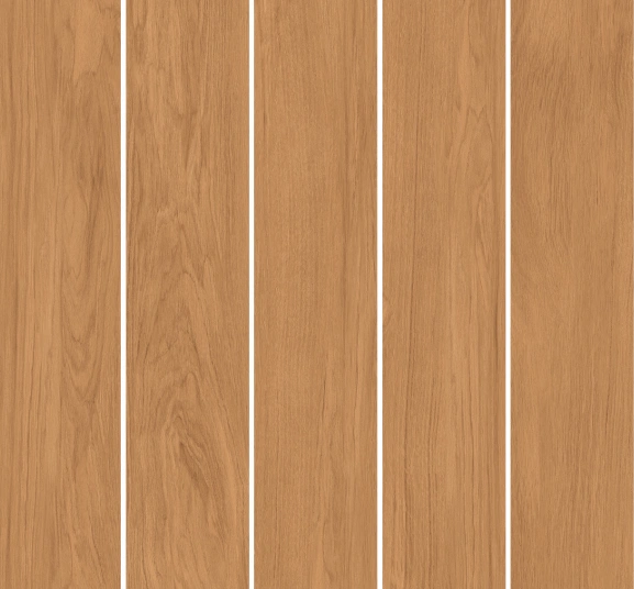 Vitrified Aspen Brown Wooden Effect Matt Rectangular Tiles TL-2909 (48x8 inch | 9 mm)