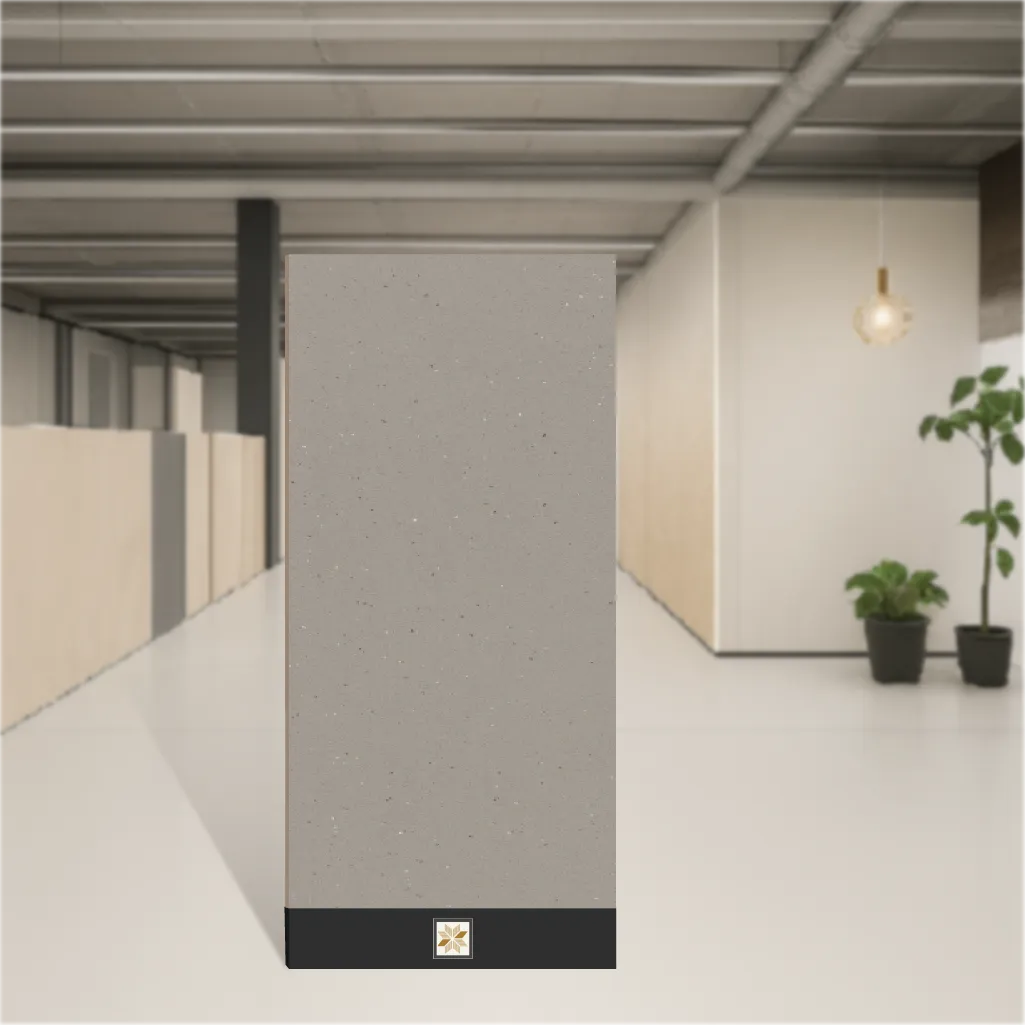 Vitrified Nexa Gris Terrazzo Glossy Rectangular Tiles TL-2930 (8x2.7 feet | 15 mm)