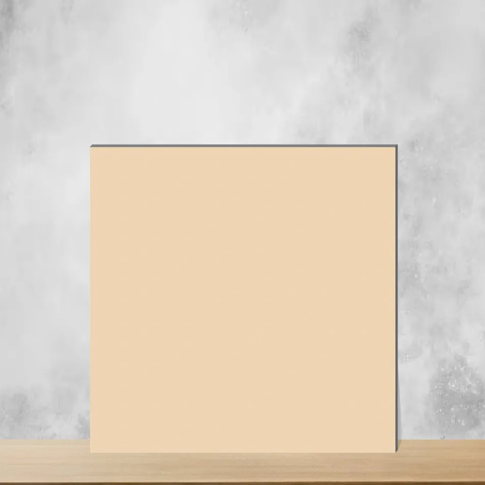 Vitrified Plain Ochre Matt Square Tiles TL-3015-B (8x8 inch | 9 mm)