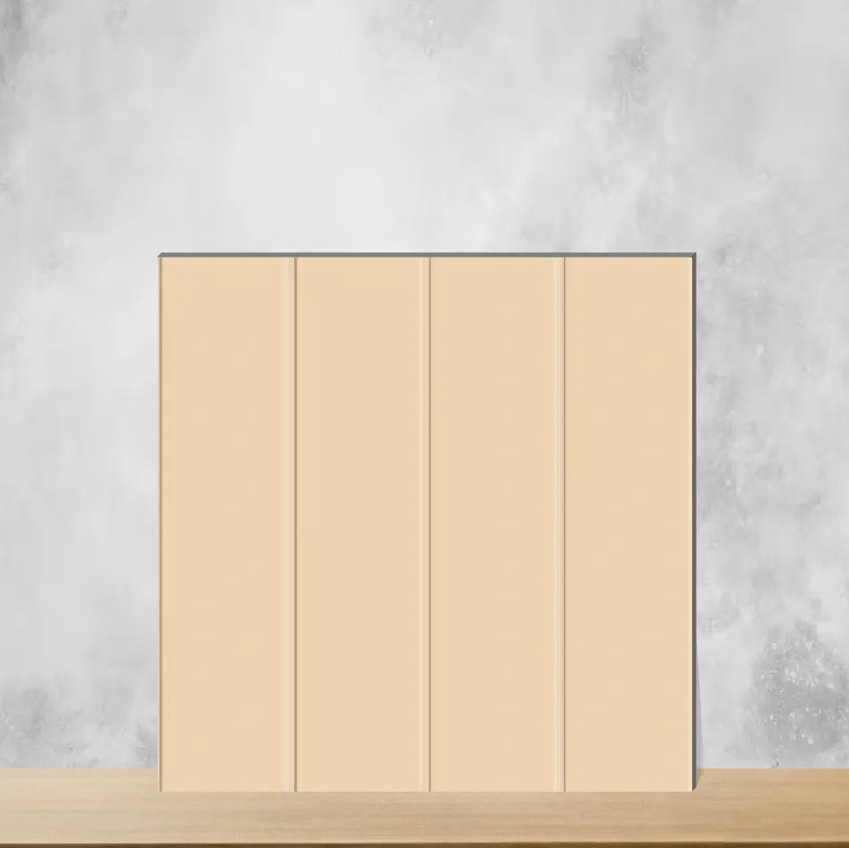 Vitrified Strap Ochre Punch Matt Square Tiles TL-3015-C (8x8 inch | 9 mm)