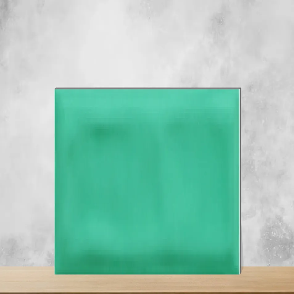 Ceramic Encanto Shade 3 Turquoise Greenery Glossy Rectangular Tiles TL-3100-H (12x3 inch | 6.5 mm)