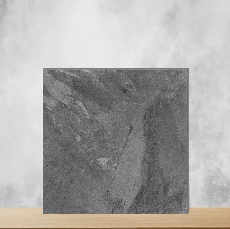 Vitrified Zephyr Black Pearl Marbles & Stones Matt Square Tiles TL-3248 (2x2 feet | 12 mm)