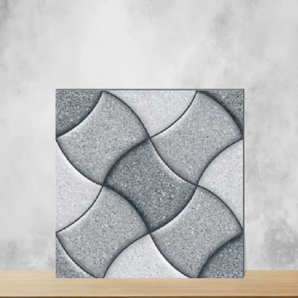Vitrified Cadet Grey Punch Textures Matt Square Tiles TL-3257 (12x12 inch | 9 mm)