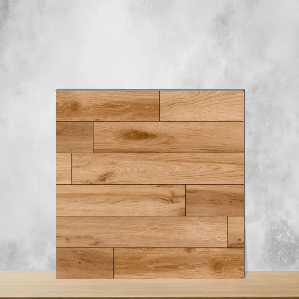 Vitrified Wooden Effect Matt Square Tiles TL-3438 (2x2 feet | 9.5 mm)